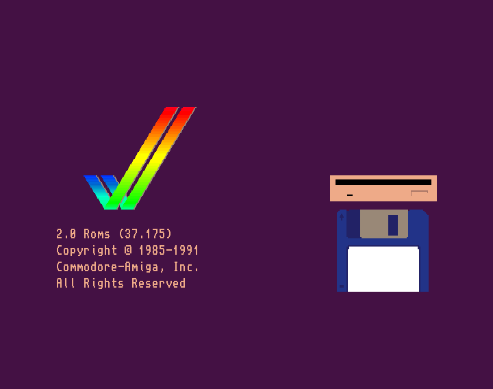 Commodore Szerviz és Restaurátor | Commodore Amiga 500+ v2.04 boot screen