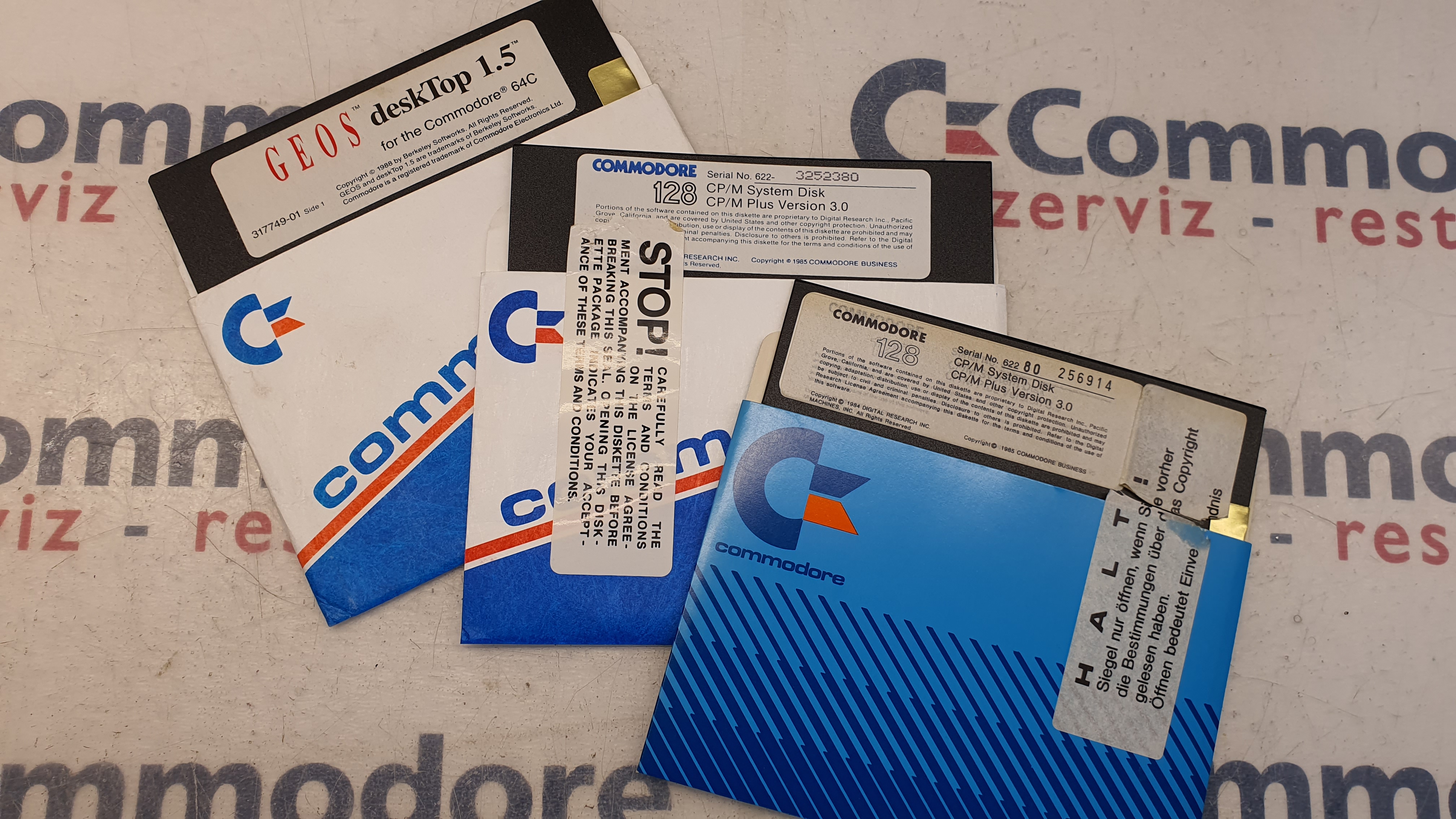 Commodore Szerviz és Restaurátor | Commodore GEOS 1.5 és CP/M 3.0 lemez