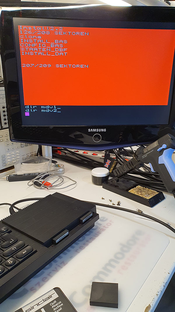 ZX Spectrum első lépések | Sinclair QL microdrive listázása